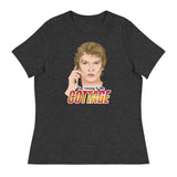 Debut garment mockup | The Cottage (Women's) | Dark Grey Heather