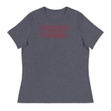 Debut garment mockup | Shady Pines (Women's) | Heather Navy