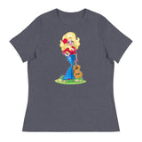 Debut garment mockup | Smoky Mountain Glam (Women's) | Heather Navy
