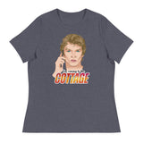 Debut garment mockup | The Cottage (Women's) | Heather Navy