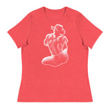 Debut garment mockup | Bikini Cowboy (Women's) | Heather Red