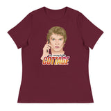 Debut garment mockup | The Cottage (Women's) | Maroon