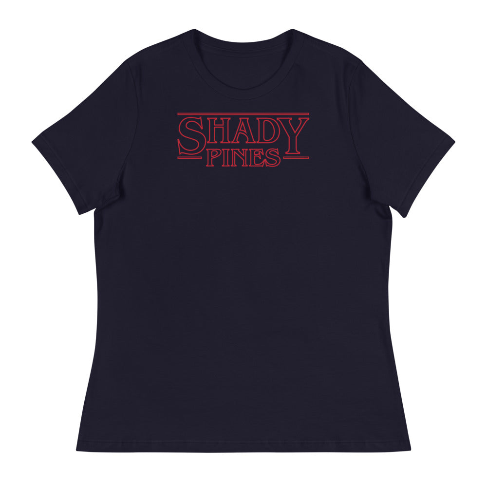 Debut garment mockup | Shady Pines (Women's) | Navy