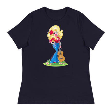 Debut garment mockup | Smoky Mountain Glam (Women's) | Navy