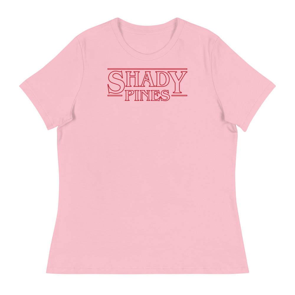 Debut garment mockup | Shady Pines (Women's) | Pink