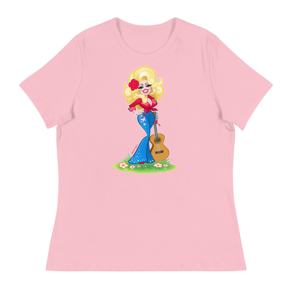Debut garment mockup | Smoky Mountain Glam (Women's) | Pink