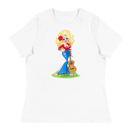 Debut garment mockup | Smoky Mountain Glam (Women's) | White