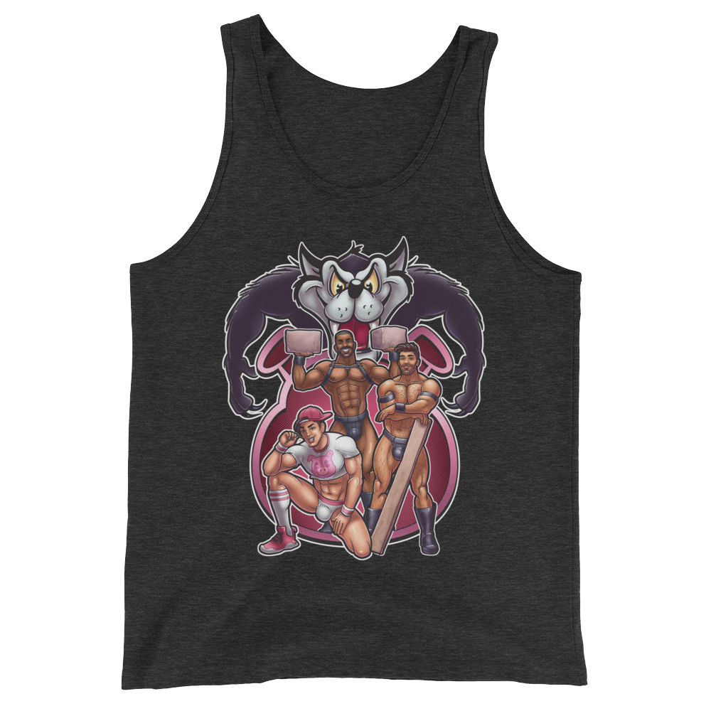 3 Little Pigs (Tank Top)-Tank Top-Swish Embassy