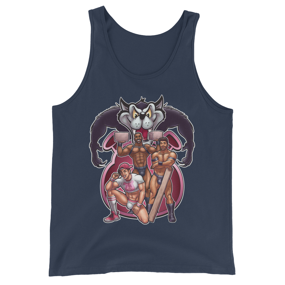 3 Little Pigs (Tank Top)-Tank Top-Swish Embassy