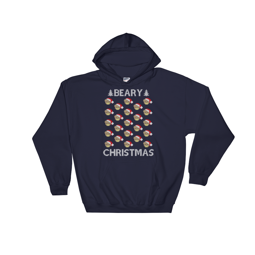 A Beary Christmas (Hoodie)-Christmas Hoodies-Swish Embassy