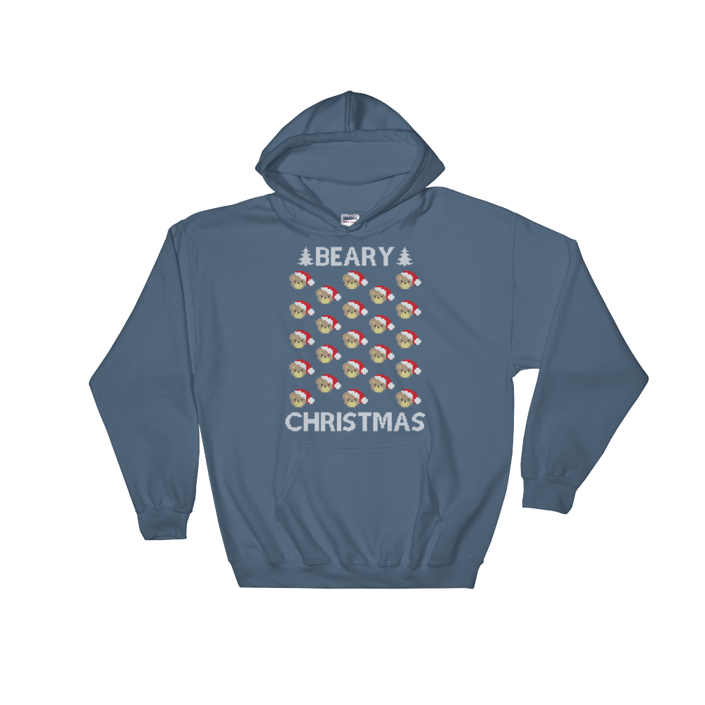 A Beary Christmas (Hoodie)-Christmas Hoodies-Swish Embassy