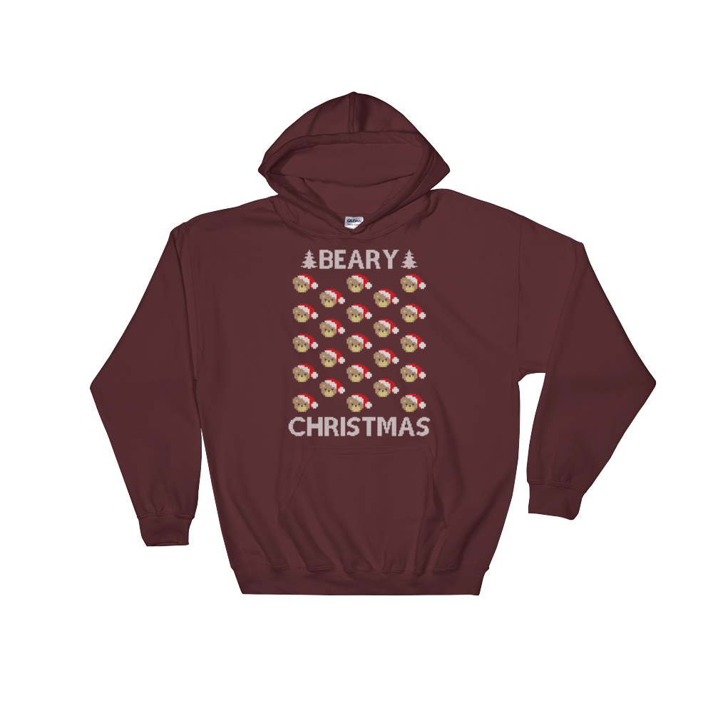 A Beary Christmas (Hoodie)-Christmas Hoodies-Swish Embassy