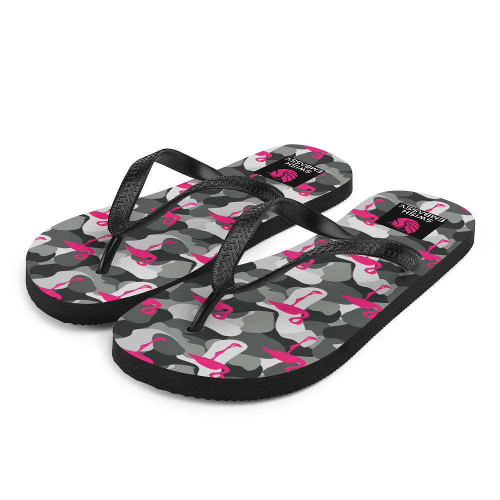 Battle Flamingo (Flip Flops)-Flip Flops-Swish Embassy