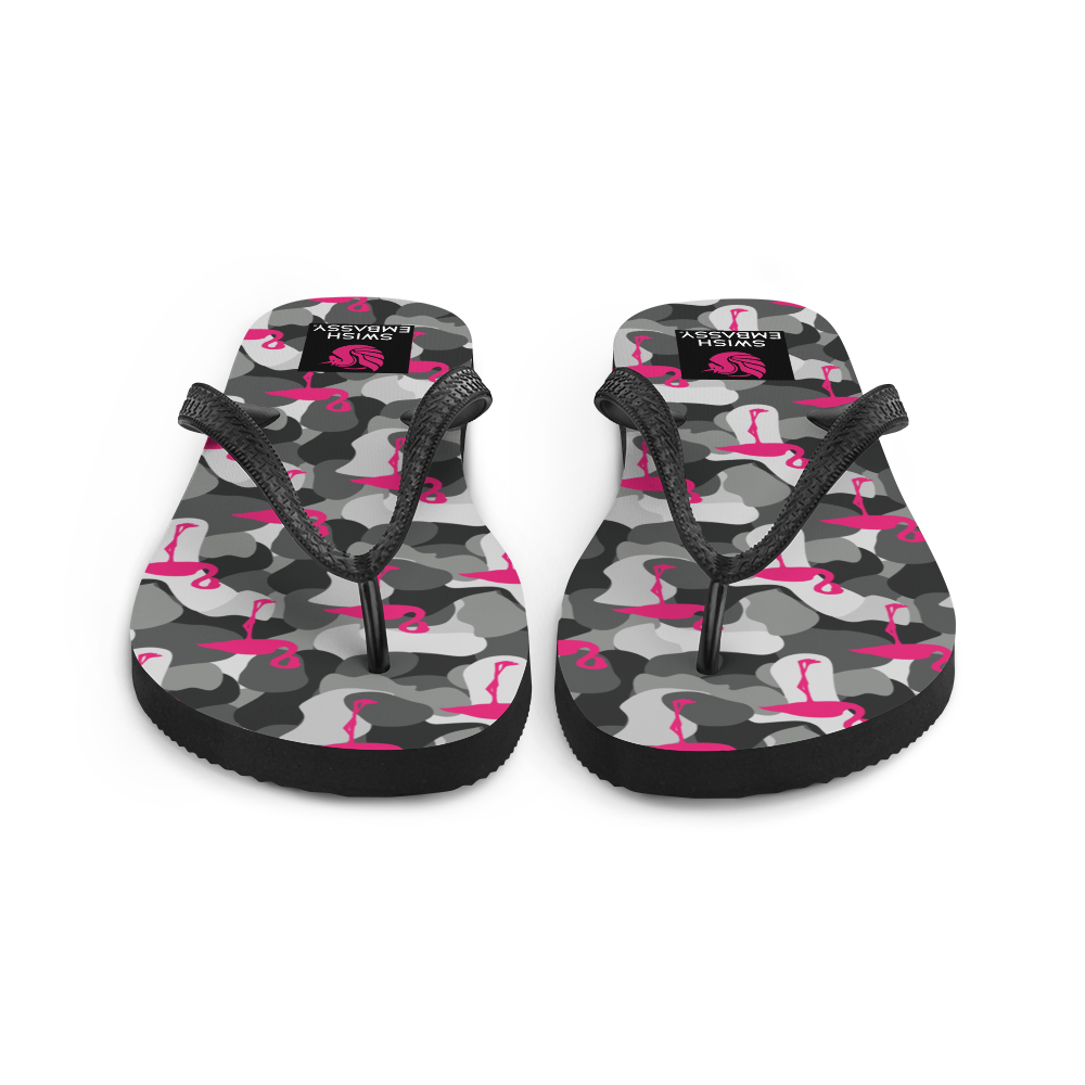 Battle Flamingo (Flip Flops)-Flip Flops-Swish Embassy