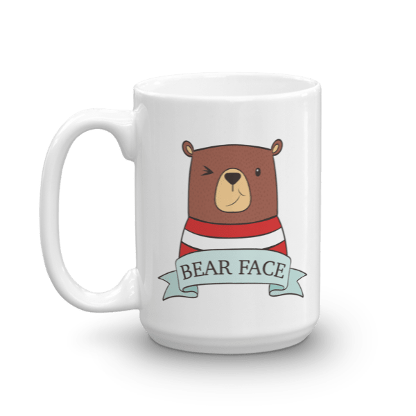 Bear Face (Mug)-Mugs-Swish Embassy