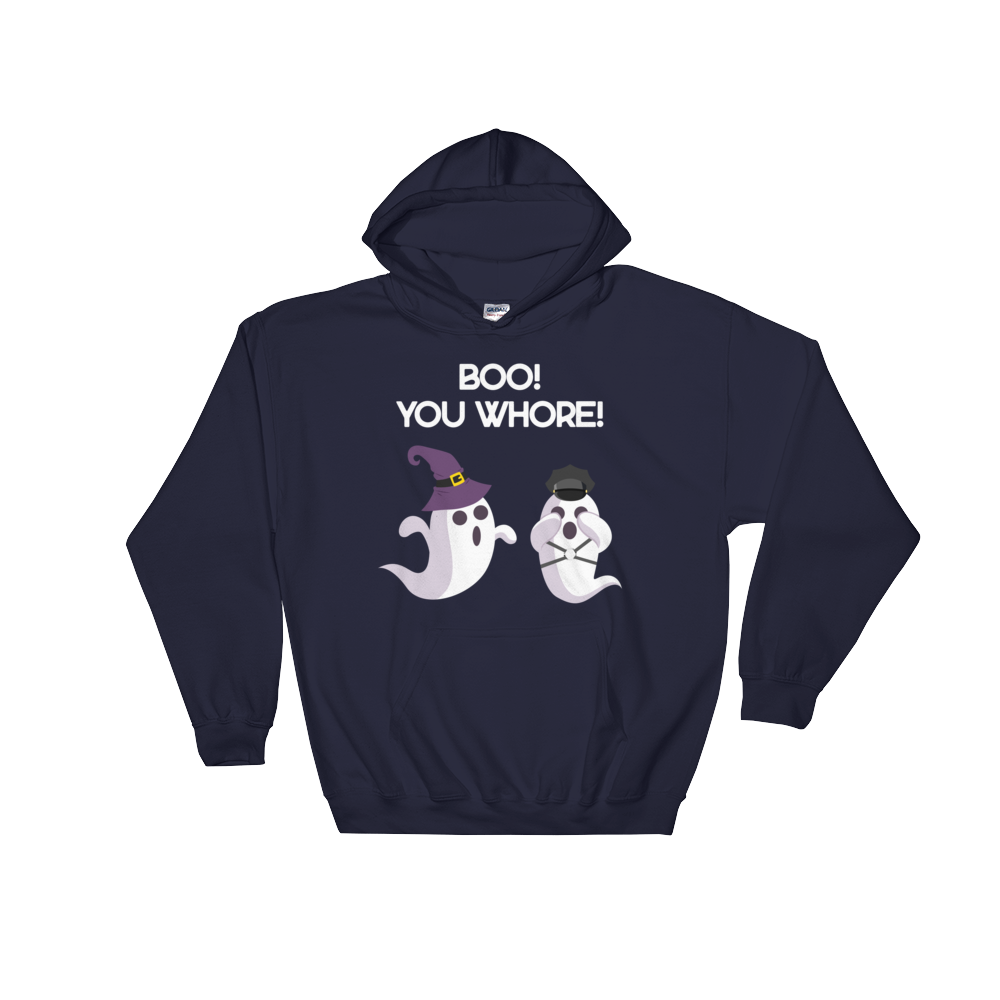 Boo, You Whore! (Hoodie)-Hoodie-Swish Embassy