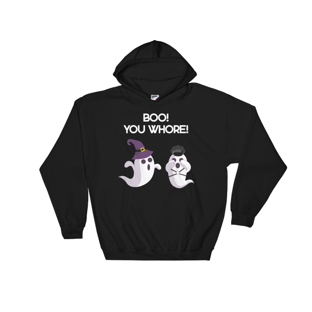 Boo, You Whore! (Hoodie)-Hoodie-Swish Embassy