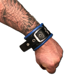 Buckle Wristband with Color Piping-Leather-Swish Embassy