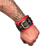 Buckle Wristband with Color Piping-Leather-Swish Embassy