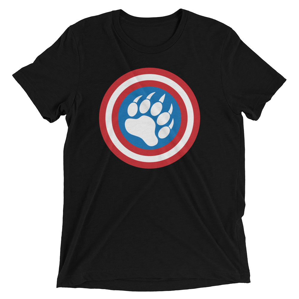 Cap'n Ameribear (Retail Triblend)-Triblend T-Shirt-Swish Embassy