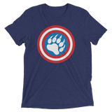 Cap'n Ameribear (Retail Triblend)-Triblend T-Shirt-Swish Embassy