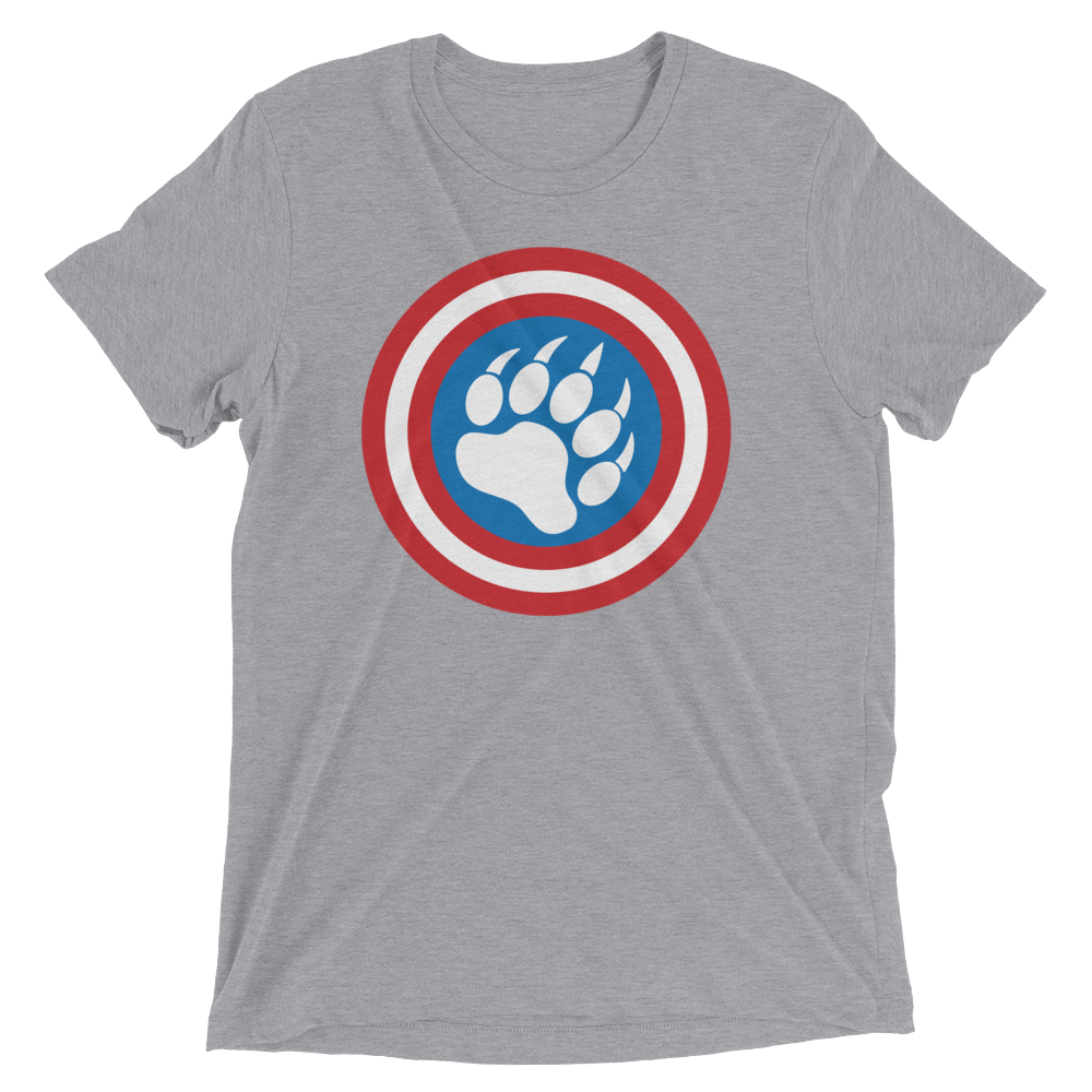 Cap'n Ameribear (Retail Triblend)-Triblend T-Shirt-Swish Embassy