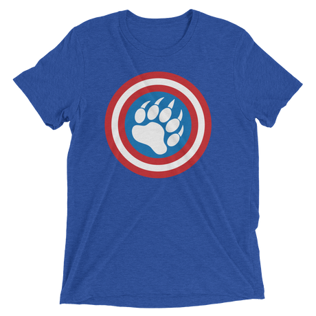 Cap'n Ameribear (Retail Triblend)-Triblend T-Shirt-Swish Embassy