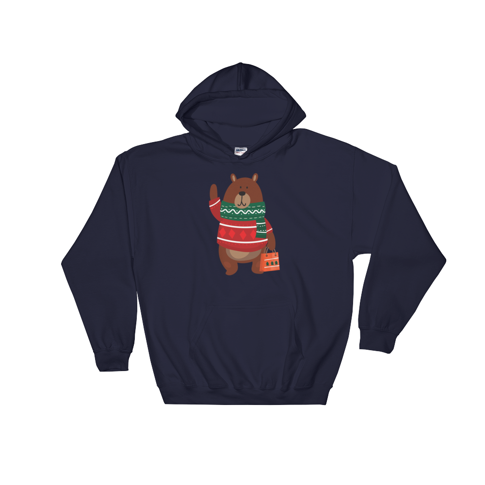 Christmas Bear (Hoodie)-Christmas Hoodies-Swish Embassy