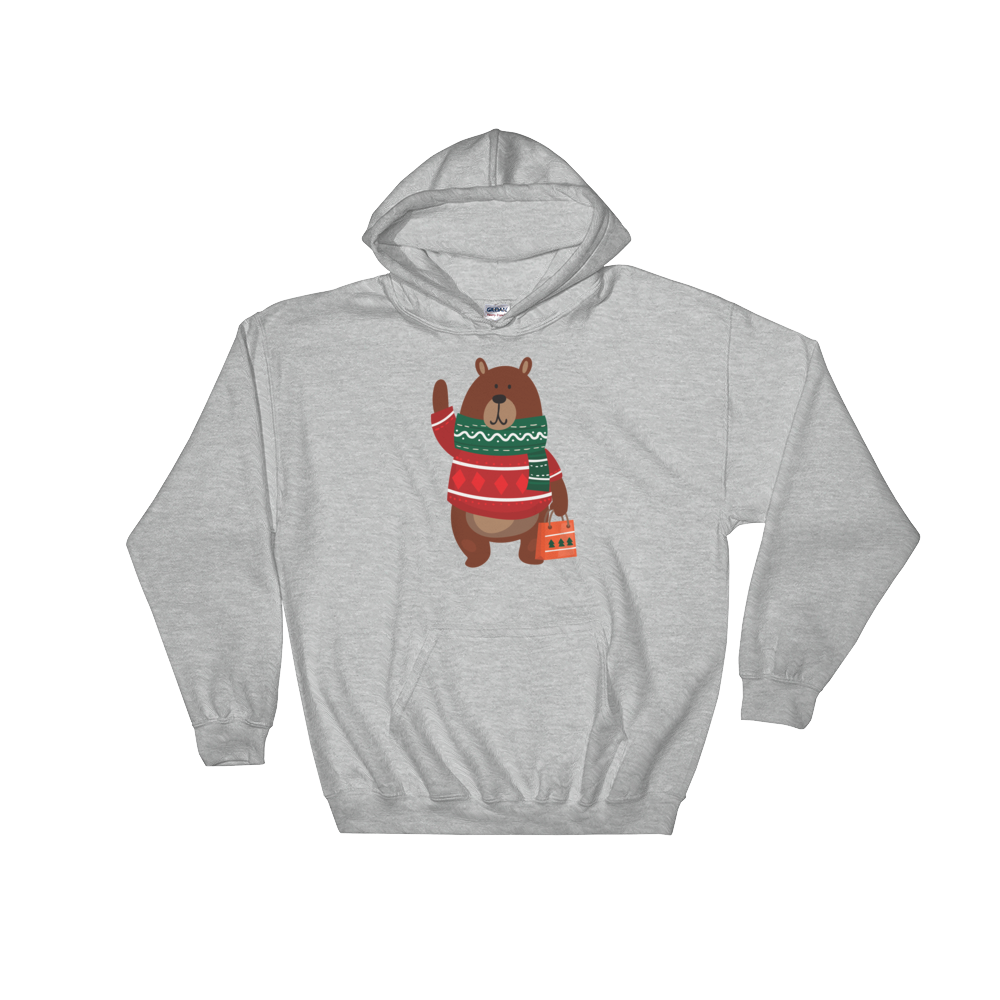 Christmas Bear (Hoodie)-Christmas Hoodies-Swish Embassy