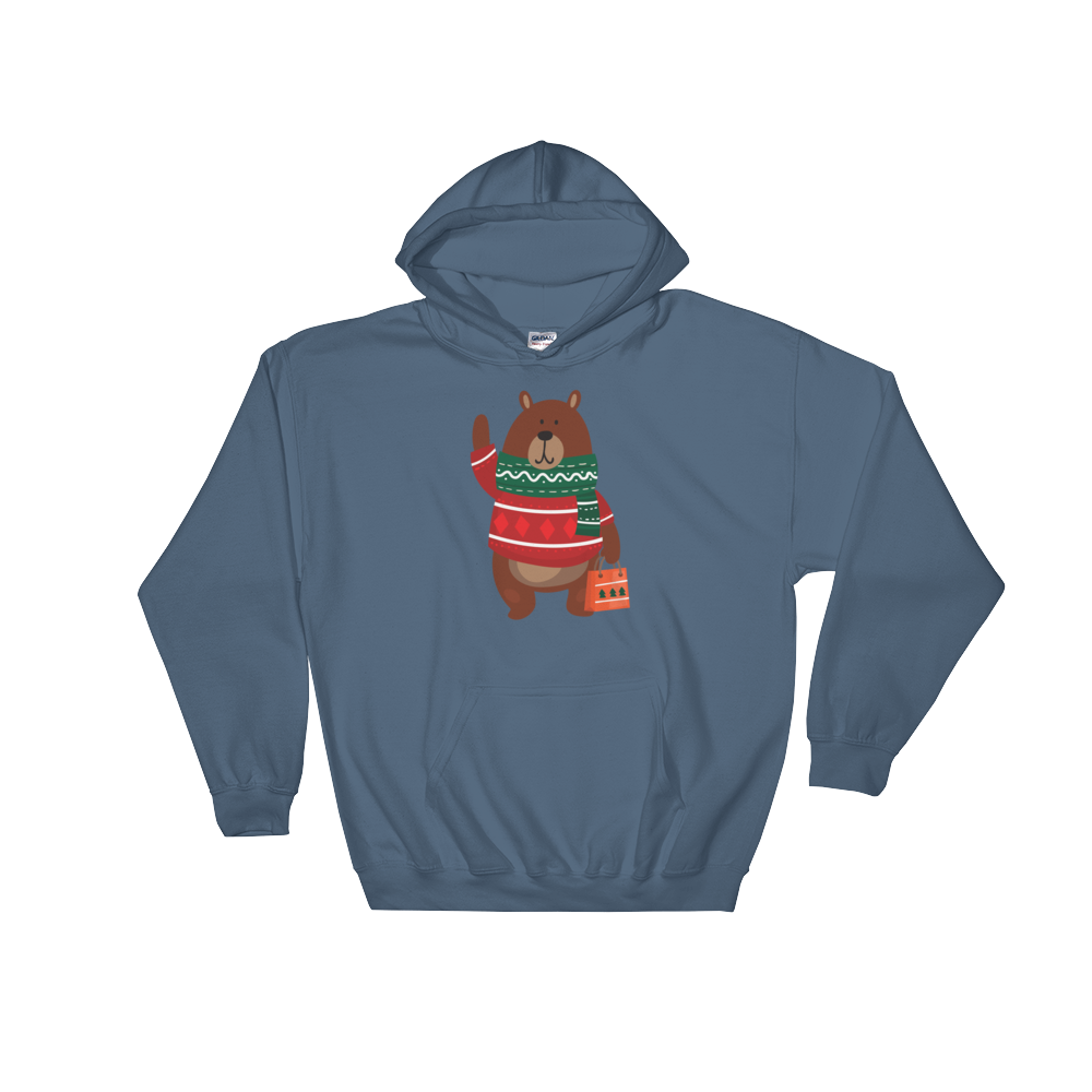 Christmas Bear (Hoodie)-Christmas Hoodies-Swish Embassy