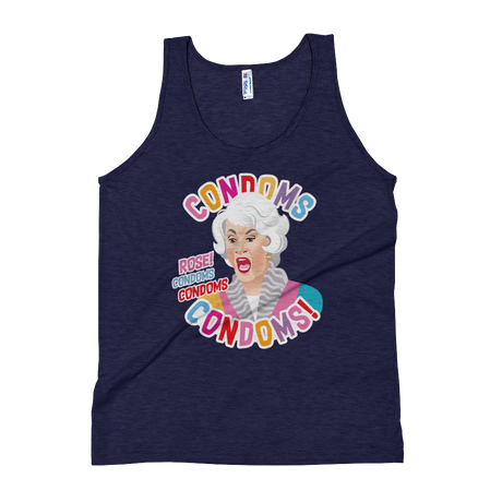 Condoms! (Triblend Tank Top)-Tank Top-Swish Embassy