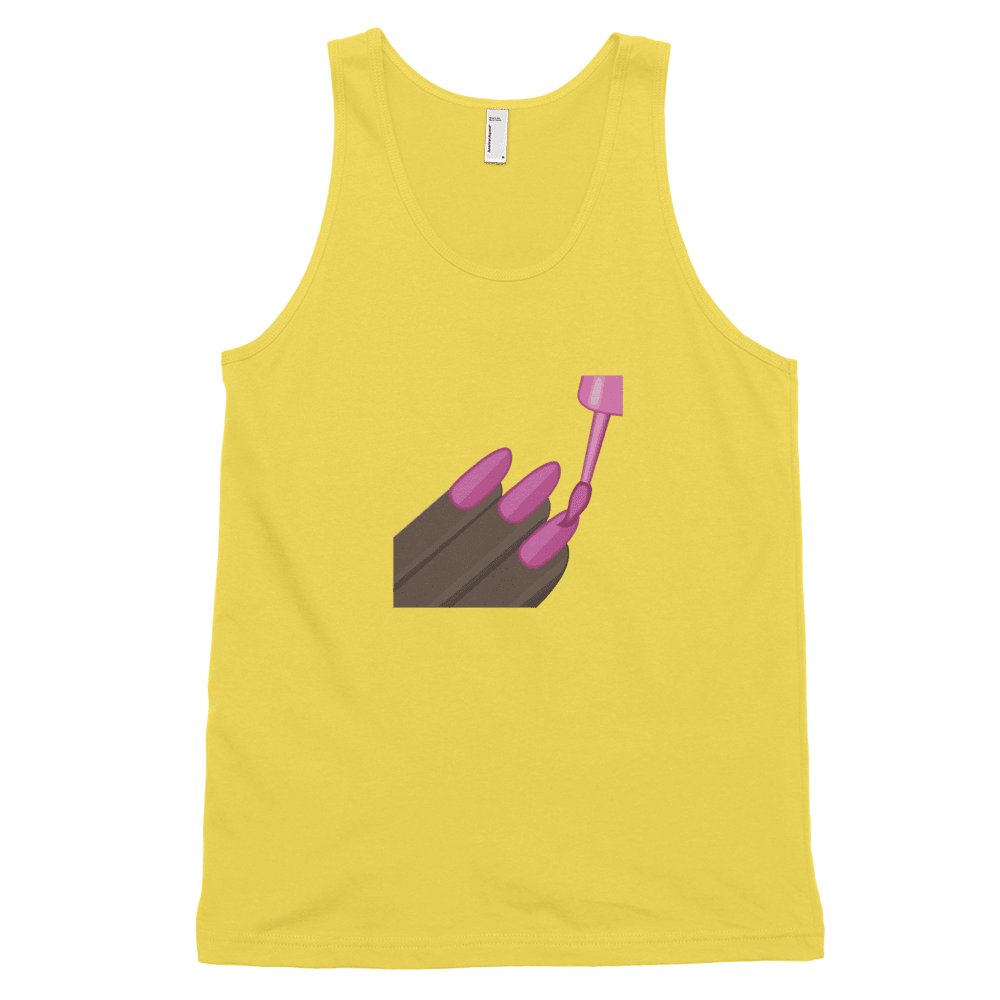 Dark Nail Polish Emoji (Tank Top)-Tank Top-Swish Embassy