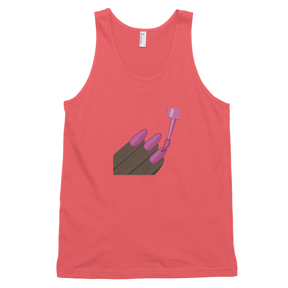 Dark Nail Polish Emoji (Tank Top)-Tank Top-Swish Embassy