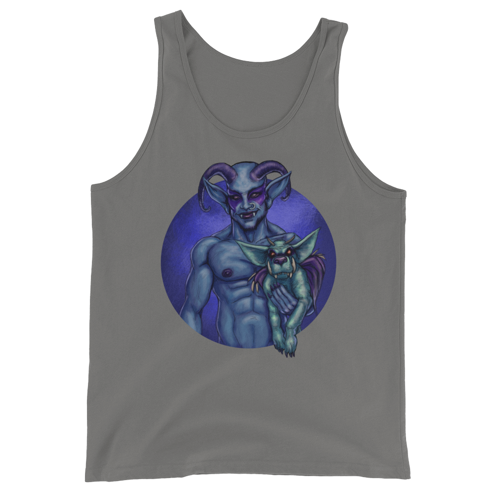 Dog and Demon (Tank Top)-Tank Top-Swish Embassy