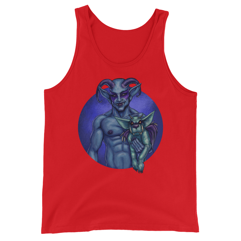 Dog and Demon (Tank Top)-Tank Top-Swish Embassy