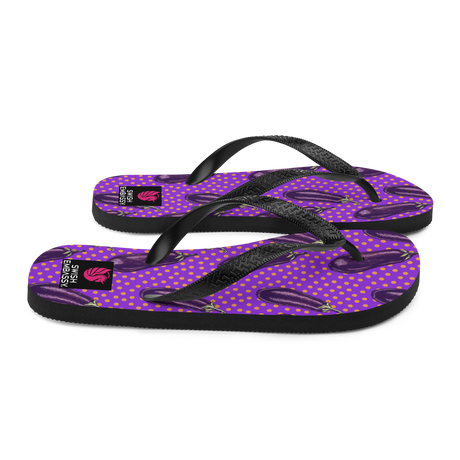 Eggplant Extravaganza (Flip Flops)-Flip Flops-Swish Embassy