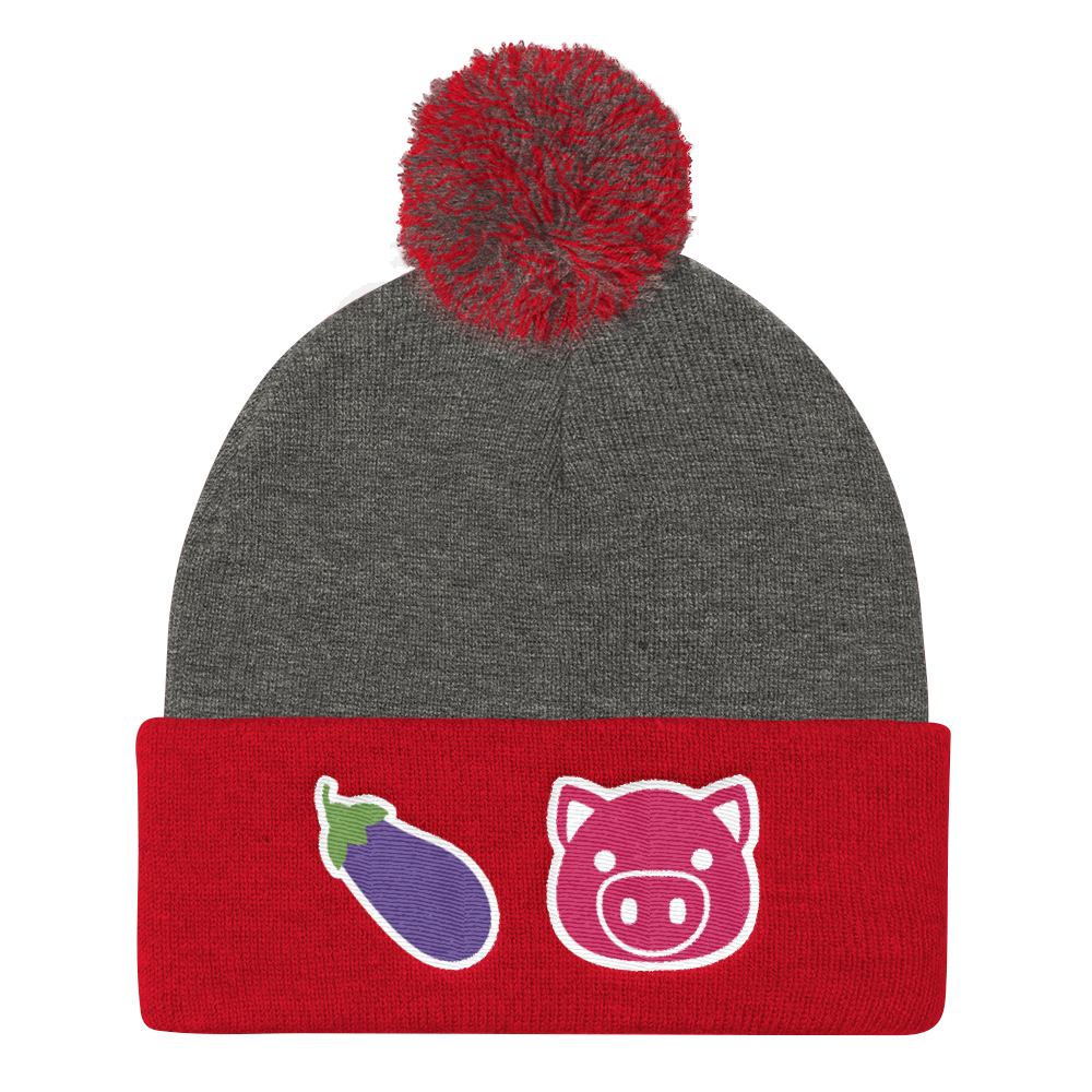 Eggplant Pig (Beanie)-Beanie-Swish Embassy