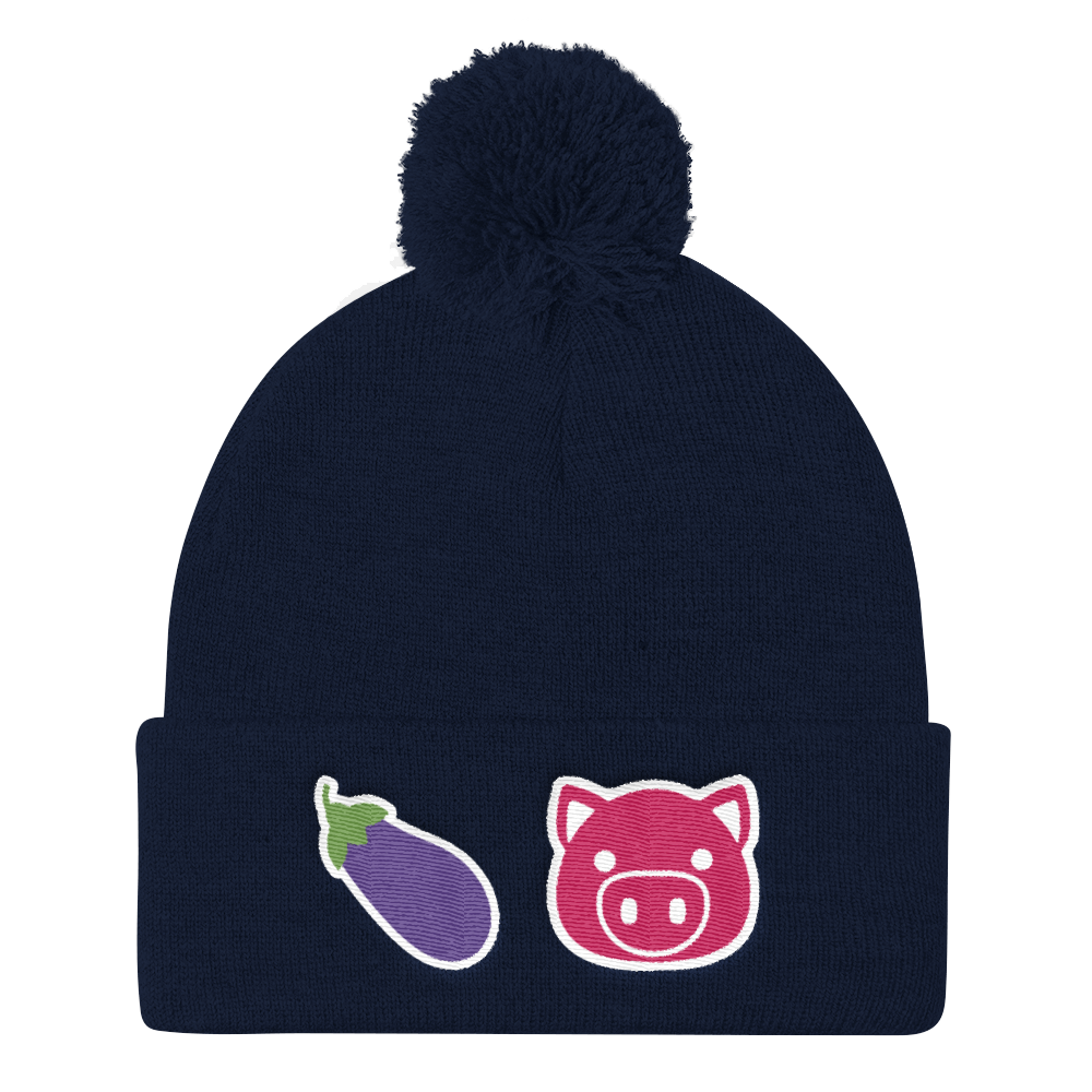 Eggplant Pig (Beanie)-Beanie-Swish Embassy