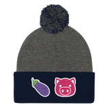 Eggplant Pig (Beanie)-Beanie-Swish Embassy