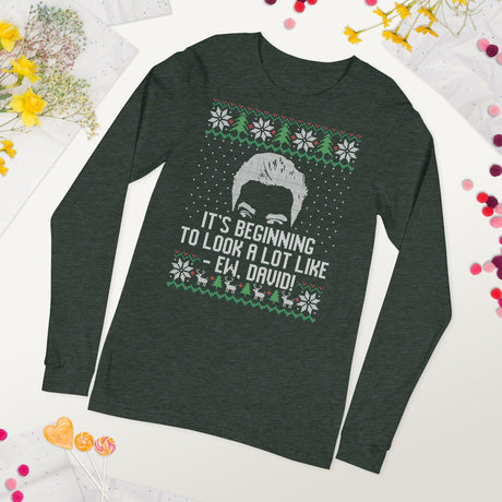 Ew David (Ugly Christmas)-T-Shirts-Swish Embassy