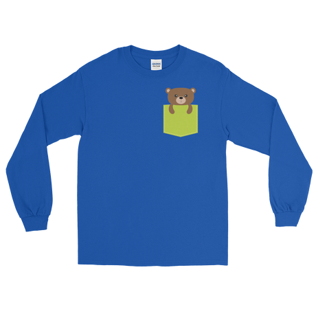 Faux Pocket Bear (Long Sleeve)-Long Sleeve-Swish Embassy