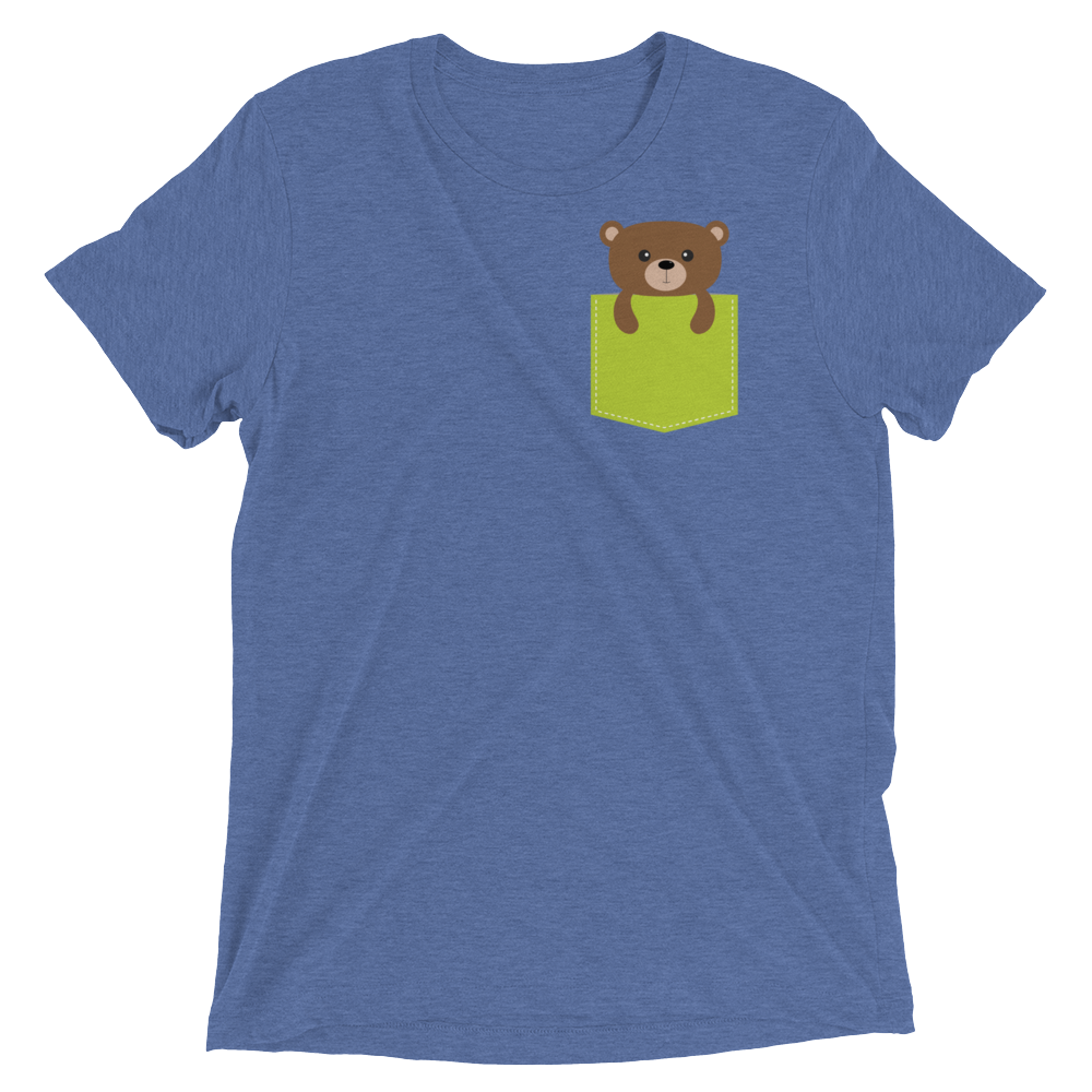 Faux Pocket Bear (Retail Triblend)-Triblend T-Shirt-Swish Embassy