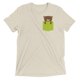 Faux Pocket Bear (Retail Triblend)-Triblend T-Shirt-Swish Embassy