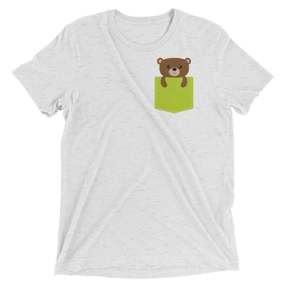 Faux Pocket Bear (Retail Triblend)-Triblend T-Shirt-Swish Embassy