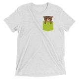 Faux Pocket Bear (Retail Triblend)-Triblend T-Shirt-Swish Embassy