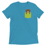 Faux Pocket Bear (Retail Triblend)-Triblend T-Shirt-Swish Embassy