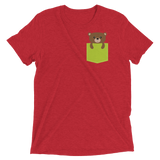 Faux Pocket Bear (Retail Triblend)-Triblend T-Shirt-Swish Embassy