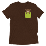 Faux Pocket Bear (Retail Triblend)-Triblend T-Shirt-Swish Embassy