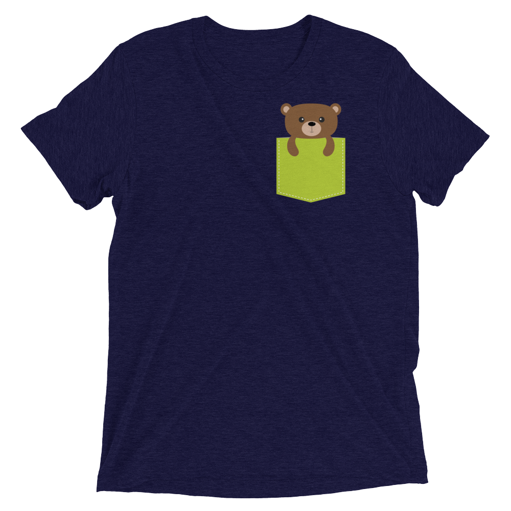 Faux Pocket Bear (Retail Triblend)-Triblend T-Shirt-Swish Embassy