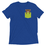 Faux Pocket Bear (Retail Triblend)-Triblend T-Shirt-Swish Embassy